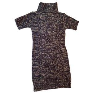 Seduction Cozy Flattering Knit Turtleneck Sweater Dress